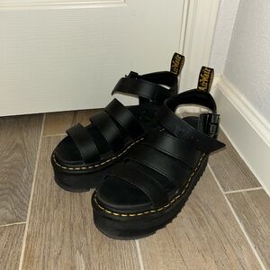 Dr. Martens Black Platform Sandals